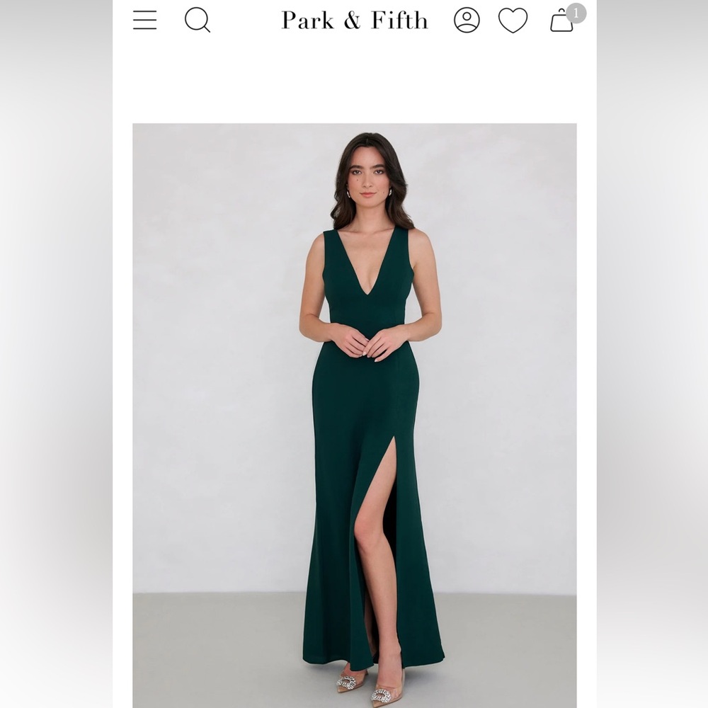 Park & Fifth Hunter Green Lexington Dress - Medium
